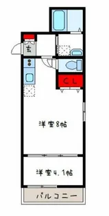 1er Camellia【2階】の間取り