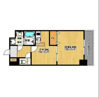 エスポワール姪浜(姪の浜5丁目)【5階】の間取り