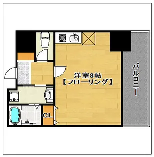 アーバンシティオ愛宕【809号室】の間取り