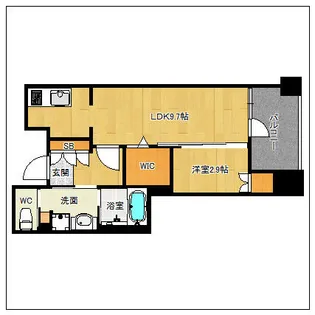 エンクレスト呉服町【10階】の間取り