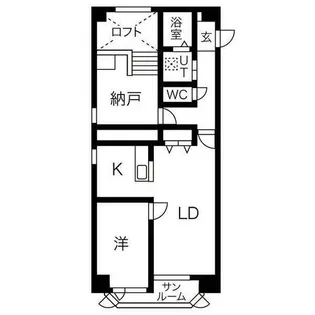 La Luce菊水 ラ・ルーチェキクスイ【205号室】の間取り