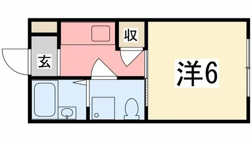 ハイム菅生台【206号室】の間取り