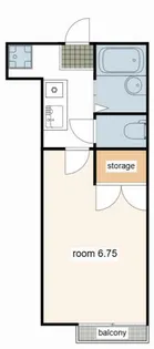ナイスワン青山Ⅳ【104号室】の間取り