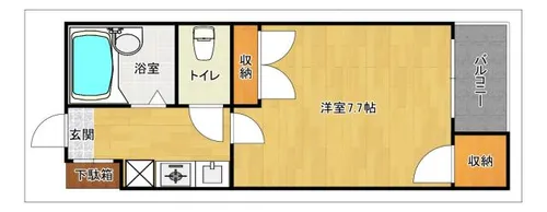 ハイツキャトルB【A101号室】の間取り
