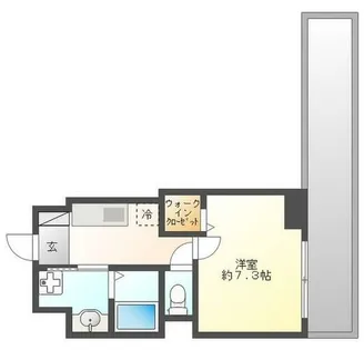 エスコート中津【401号室】の間取り
