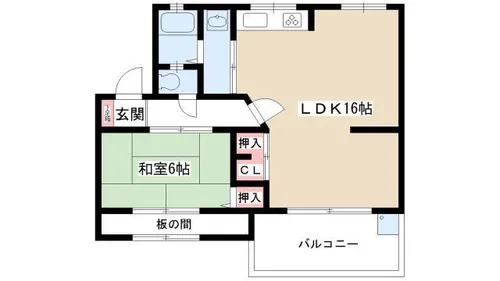 大森西住宅 11号棟【405号室】の間取り