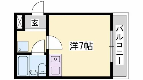 朝日プラザサウスコア姫路【1階】の間取り