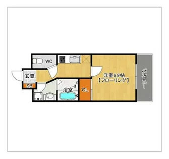 サヴォイテンジンクォーター【14階】の間取り