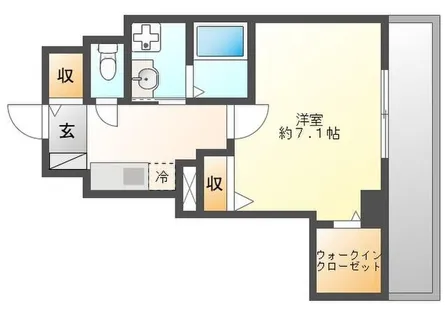 エスコート中津【402号室】の間取り