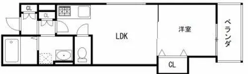 セレニティ柏田本町【1階】の間取り