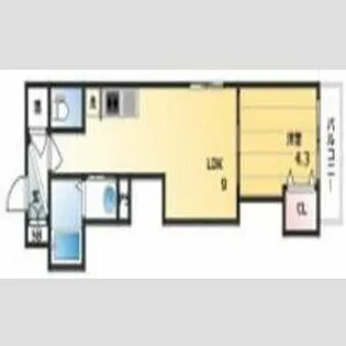 GRANDIR 近江堂【2階】の間取り