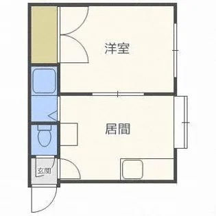 コーポラスやまざき【201号室】の間取り