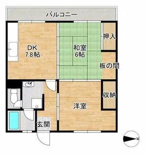 ハイムモリタ【1階】の間取り