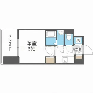 エスリード大阪梅田リュクス【7階】の間取り