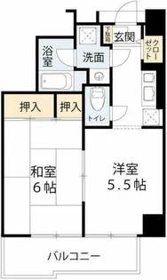 エトワール北梅田【5階】の間取り