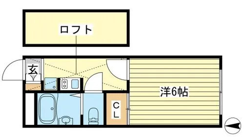細江マンション【207号室】の間取り