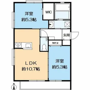 壱番館【1階】の間取り