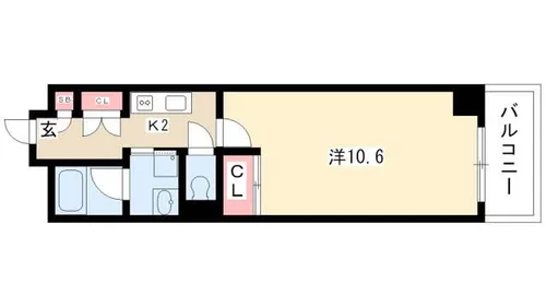 レジデンス上前津スクエア(旧名称 プライムアーバン上前津)【0205号室】の間取り