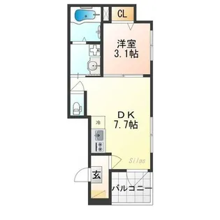 EMBELLIR COCO【3階】の間取り