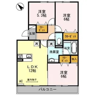 グラン フェリス【2階】の間取り