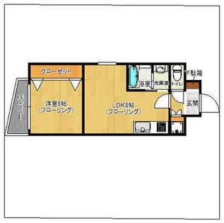 ツインコート高宮【2階】の間取り