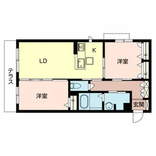 メゾンエイト【1階】の間取り