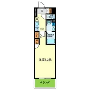 ブランシュ京橋【3階】の間取り