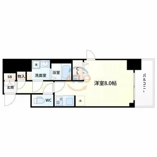 BPRレジデンス江坂【4階】の間取り