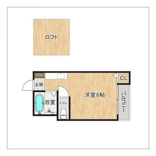 エレガンテ県庁東【101号室】の間取り