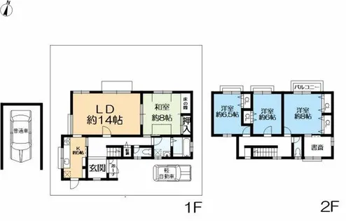 兵庫県神戸市北区西山1丁目【一戸建】の間取り