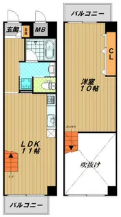 兵庫県神戸市長田区水笠通3丁目【マンション】の間取り