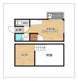 コーポ祥矢【103号室】の間取り