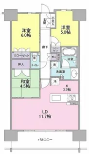 プラネスーペリア梅田北ブライトコンフォート【3階】の間取り