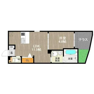 DreamStage博多南Eira【101号室】の間取り