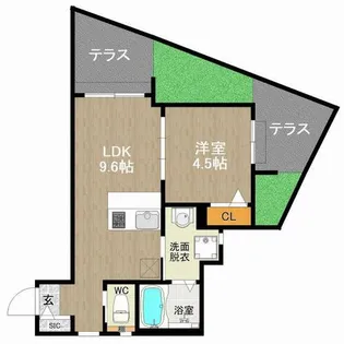 DreamStage博多南Eira【103号室】の間取り