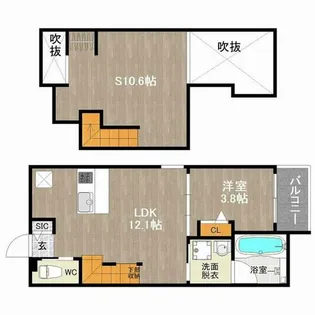 DreamStage博多南Eira【201号室】の間取り