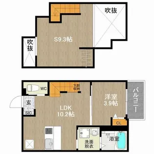 DreamStage博多南Eira【202号室】の間取り