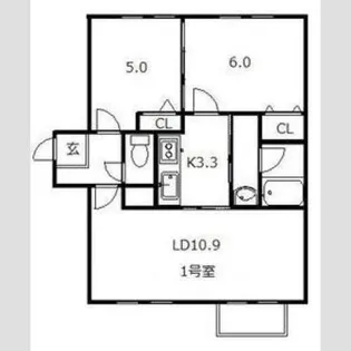 minna house真駒内【3階】の間取り