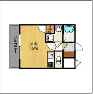 チェリーブラッサムTAKEDA【606号室】の間取り