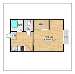 磯ハイツ【201号室】の間取り