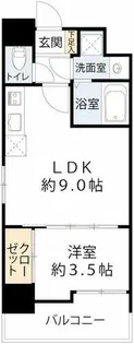 エス・キュート南森町【6階】の間取り