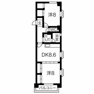 ガーデンコート【3階】の間取り