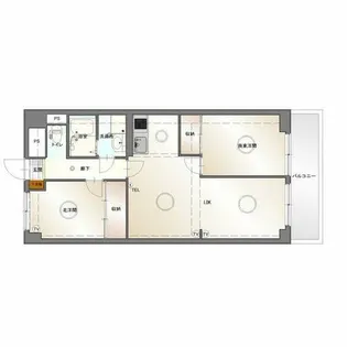 マンション森【12階】の間取り