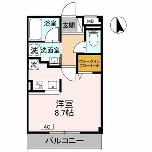 ラトゥール江坂【1階】の間取り