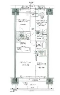 ウエリス姫路【10号室】の間取り