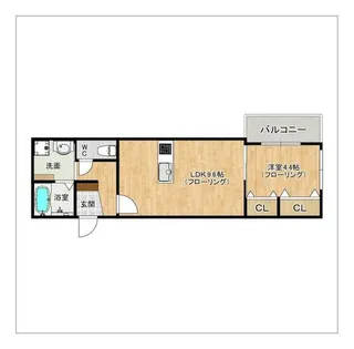 二日市中央2丁目AP(仮)【1階】の間取り