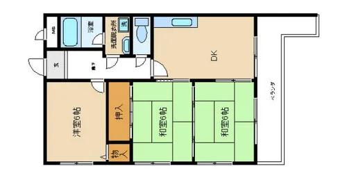 エバンタイユ22【401号室】の間取り