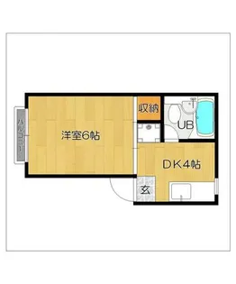 コーポアイリス【202号室】の間取り