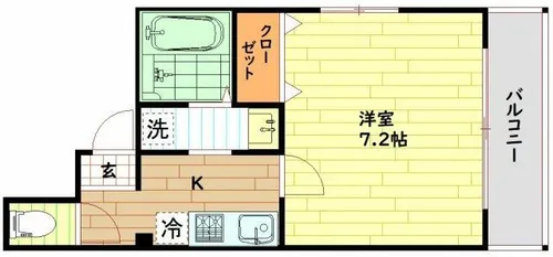 シャルル中宮【1階】の間取り