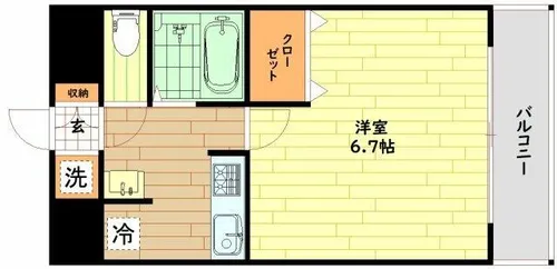 エイチ・ツー・オー今福【10階】の間取り